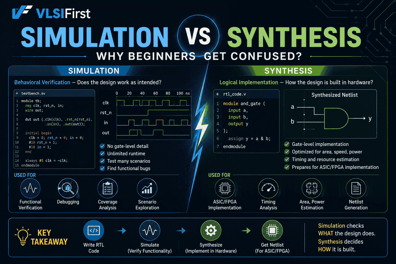 Simulation Vs Synthesis